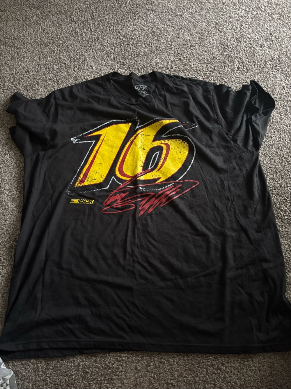 Men's Black Short-Sleeve Racing Graphic Tee - GREG BIFFLE MEMORIAL SHIRT